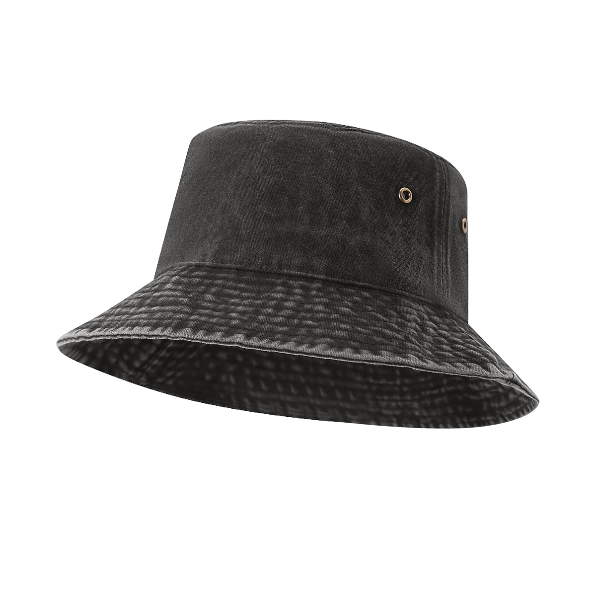 Drill washed bucket hat