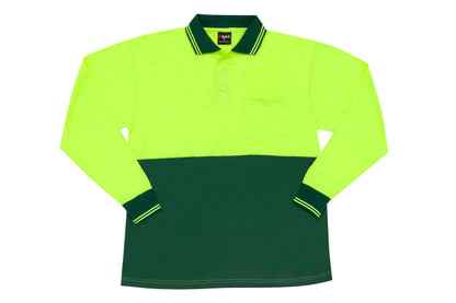 Hi Vis Long Sleeve Polo