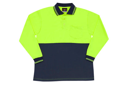 Hi Vis Long Sleeve Polo